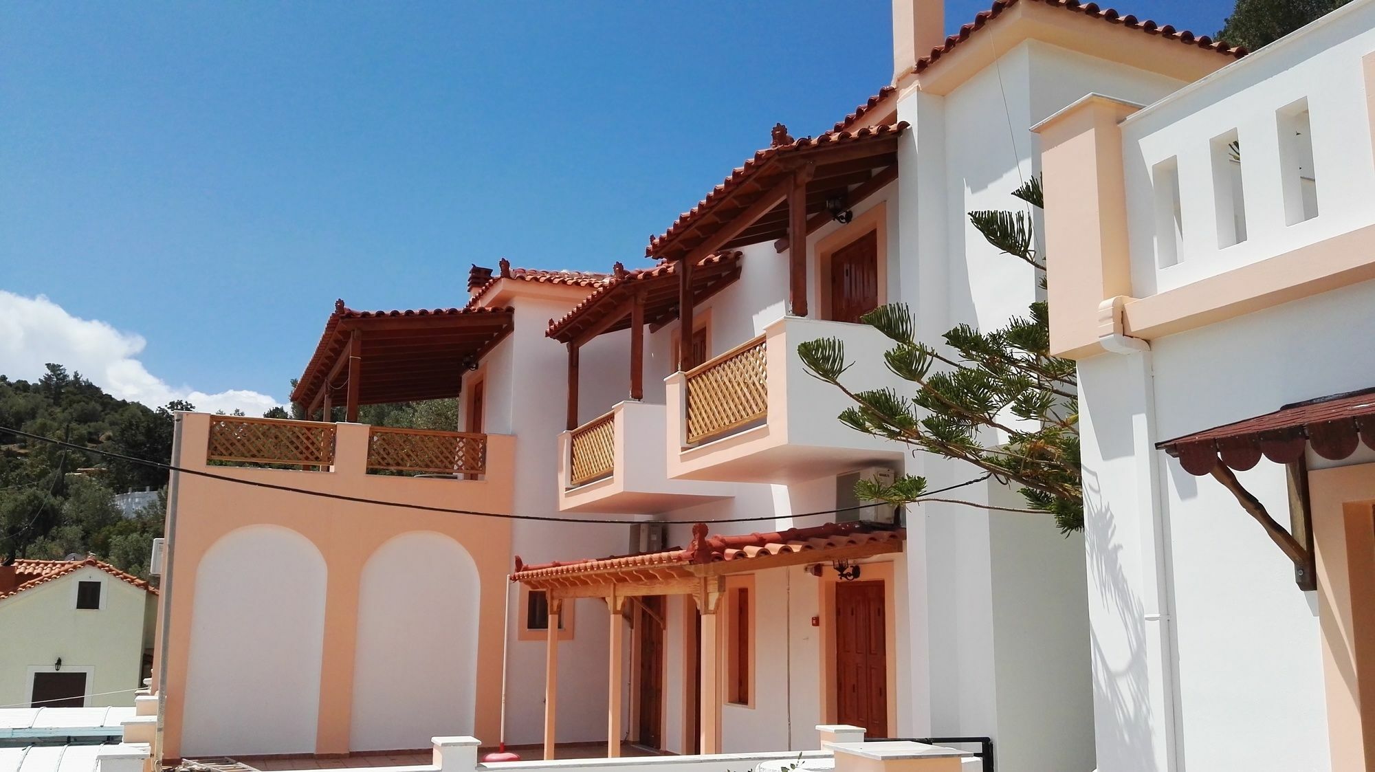 Nereides Seaside Apartments Marathokampos Ngoại thất bức ảnh